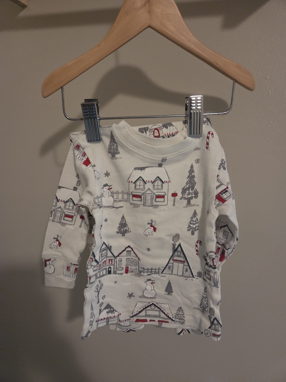 Baby 6M Organic Pajamas Long-Sleeve Holiday Village